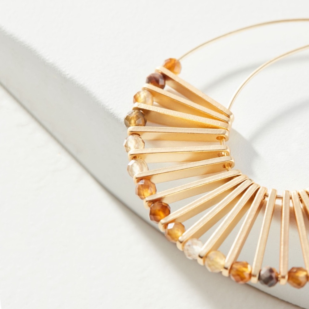 HTF Anthropologie Remy Drop Earrings - Picture 2 of 6